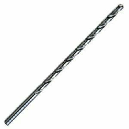 CHAMPION CUTTING TOOL 21/64in 1800 HSS Longboy Drill, Straight Shank, 118 deg, 13in Flute Length, 18in OAL, Bright Finish CHA 1800-21/64